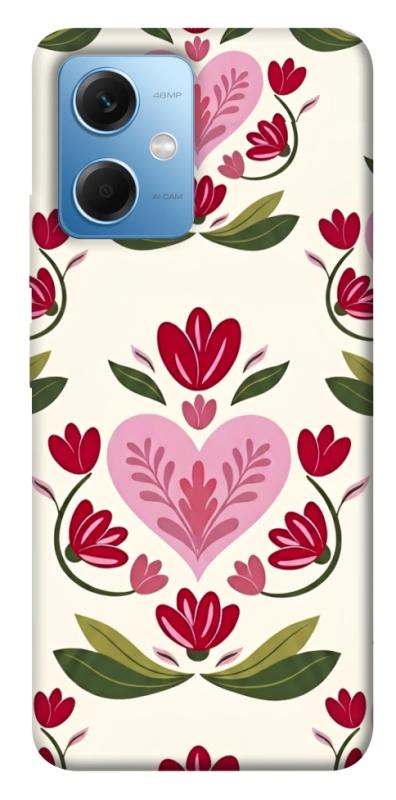 Чехол itsPrint Квіткова любов для Xiaomi Redmi Note 12 5G, love ukraine, купить оптом с доставкой