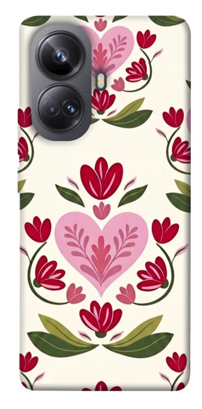 Чохол itsPrint Квіткова любов для Realme 10 Pro+, love ukraine, купити оптом з доставкою