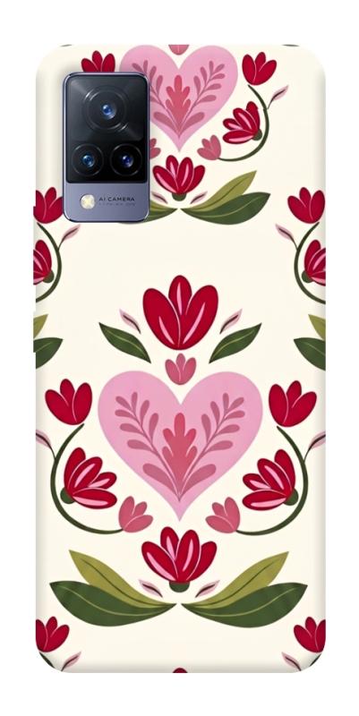 Чехол itsPrint Квіткова любов для Vivo V21, love ukraine, купить оптом с доставкой