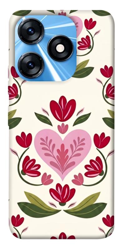 Чохол itsPrint Квіткова любов для TECNO Spark 10 Pro, love ukraine, купити оптом з доставкою