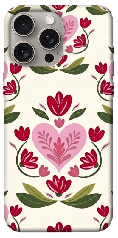 Чехол itsPrint Квіткова любов для Apple iPhone 15 Pro Max (6.7"), love ukraine, купить оптом с доставкой