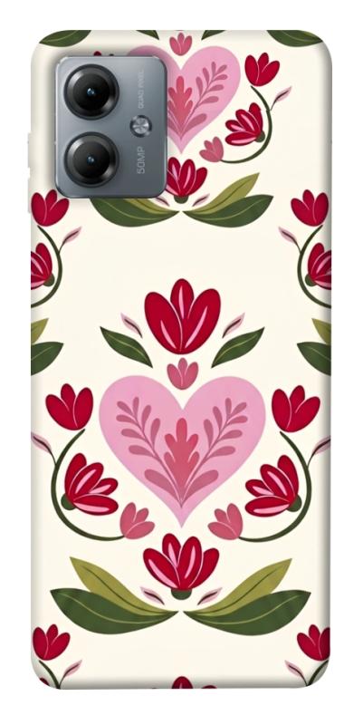 Чехол itsPrint Квіткова любов для Motorola Moto G14, love ukraine, купить оптом с доставкой