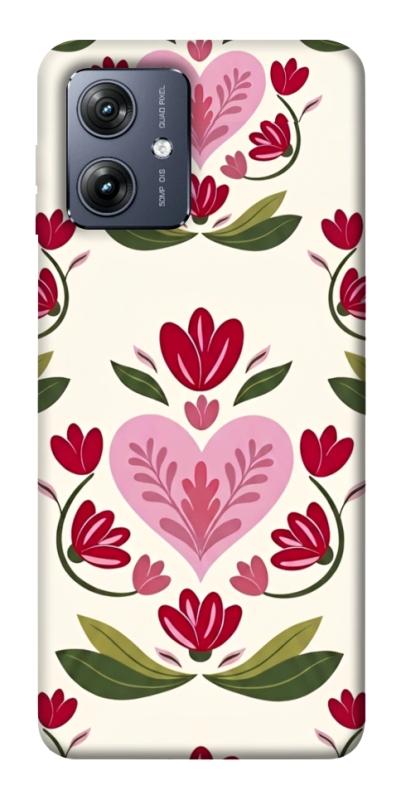 Чехол itsPrint Квіткова любов для Motorola Moto G54, love ukraine, купить оптом с доставкой