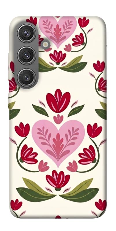 Чехол itsPrint Квіткова любов для Samsung Galaxy S24+, love ukraine, купить оптом с доставкой