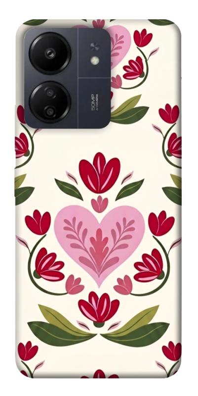 Чехол itsPrint Квіткова любов для Xiaomi Redmi 13C, love ukraine, купить оптом с доставкой