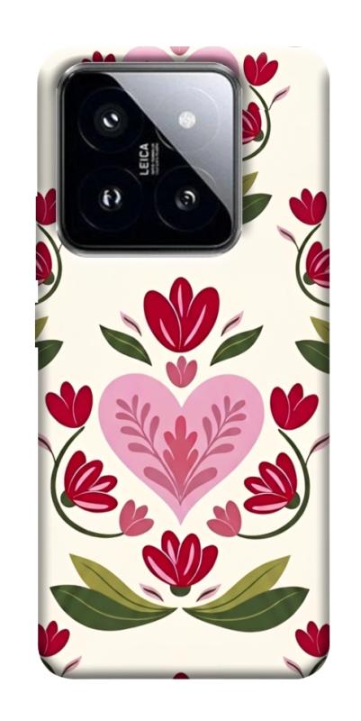 Чехол itsPrint Квіткова любов для Xiaomi 14 Pro, love ukraine, купить оптом с доставкой
