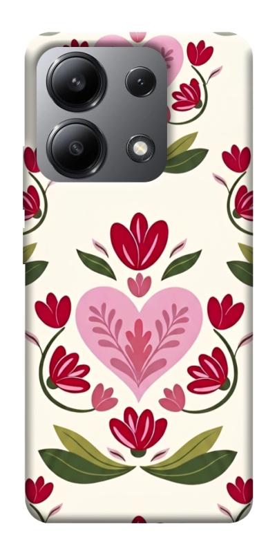 Чохол itsPrint Квіткова любов для Xiaomi Redmi Note 13 4G, love ukraine, купити оптом з доставкою