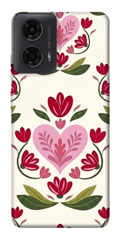 Чохол itsPrint Квіткова любов для Motorola Moto G24, love ukraine, купити оптом з доставкою