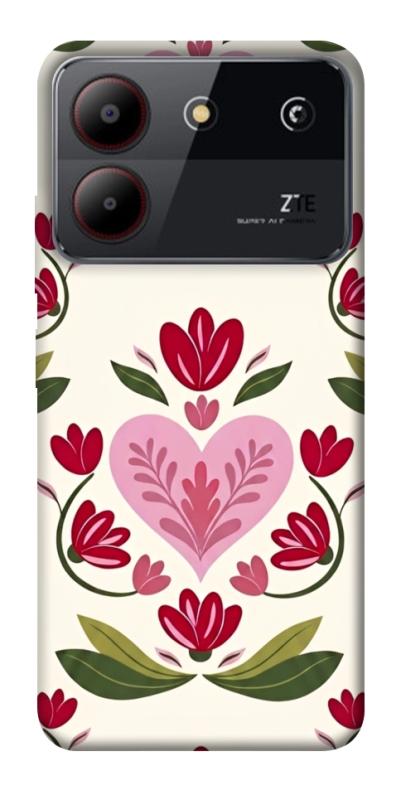 Чехол itsPrint Квіткова любов для ZTE Blade A54 4G, love ukraine, купить оптом с доставкой