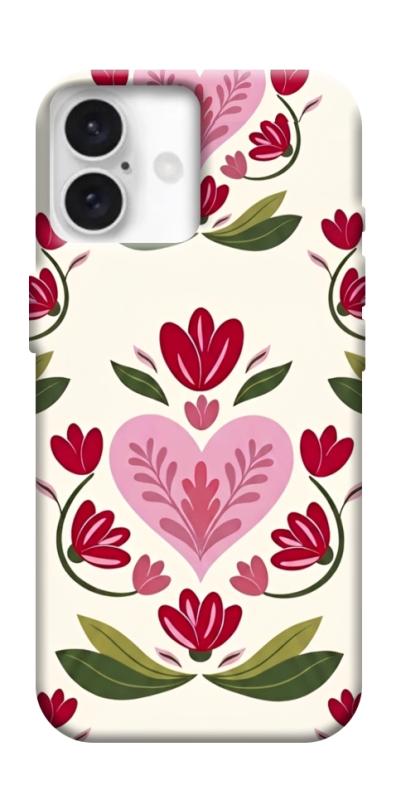 Чохол itsPrint Квіткова любов для Apple iPhone 16 Plus (6.7"), love ukraine, купити оптом з доставкою