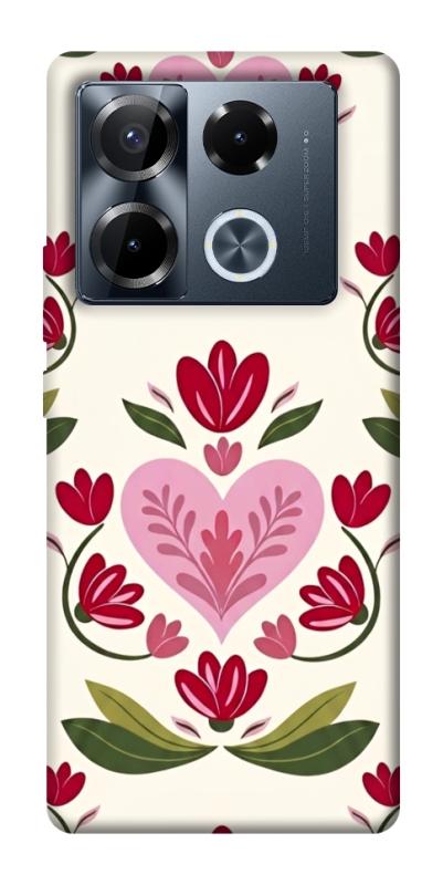 Чохол itsPrint Квіткова любов для Infinix Note 40 Pro 4G, love ukraine, купити оптом з доставкою