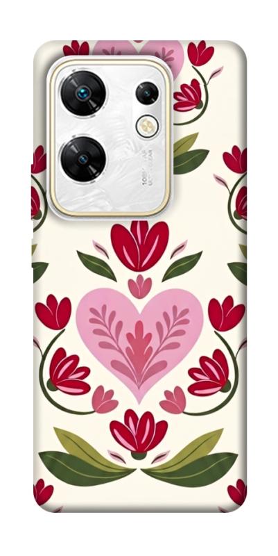 Чохол itsPrint Квіткова любов для Infinix Zero 30 4G, love ukraine, купити оптом з доставкою