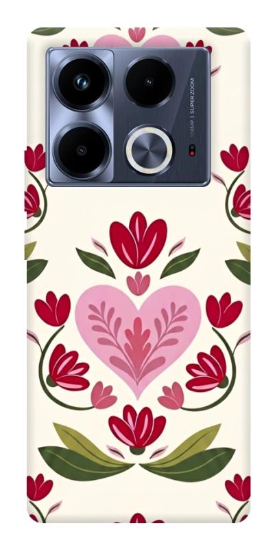 Чехол itsPrint Квіткова любов для Infinix Note 40 4G, love ukraine, купить оптом с доставкой