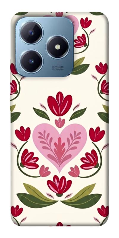 Чехол itsPrint Квіткова любов для Realme C63 4G, love ukraine, купить оптом с доставкой