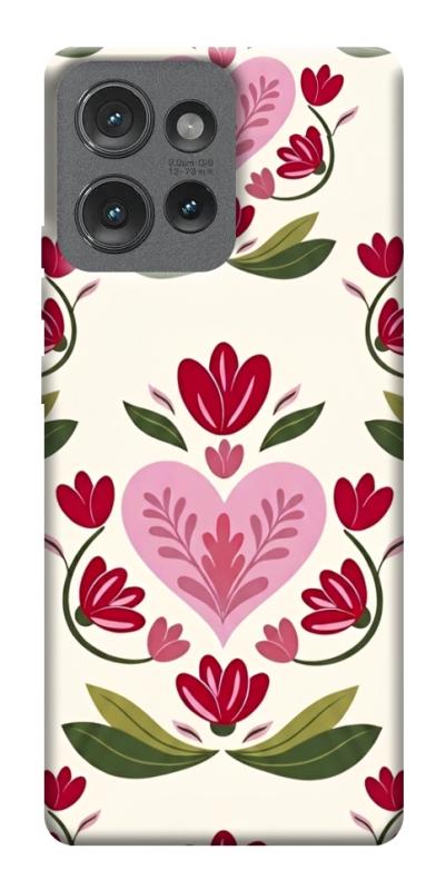 Чехол itsPrint Квіткова любов для Motorola Edge 50, love ukraine, купить оптом с доставкой