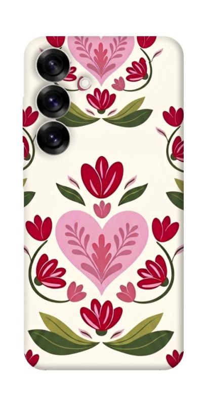 Чехол itsPrint Квіткова любов для Samsung Galaxy S25, love ukraine, купить оптом с доставкой