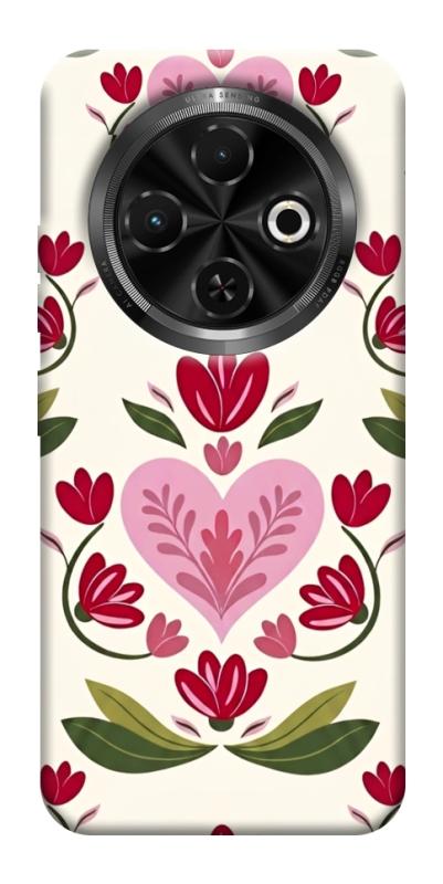 Чехол itsPrint Квіткова любов для TECNO Spark 30C, love ukraine, купить оптом с доставкой