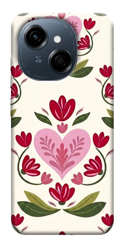 Чехол itsPrint Квіткова любов для TECNO Spark Go 1, love ukraine, купить оптом с доставкой
