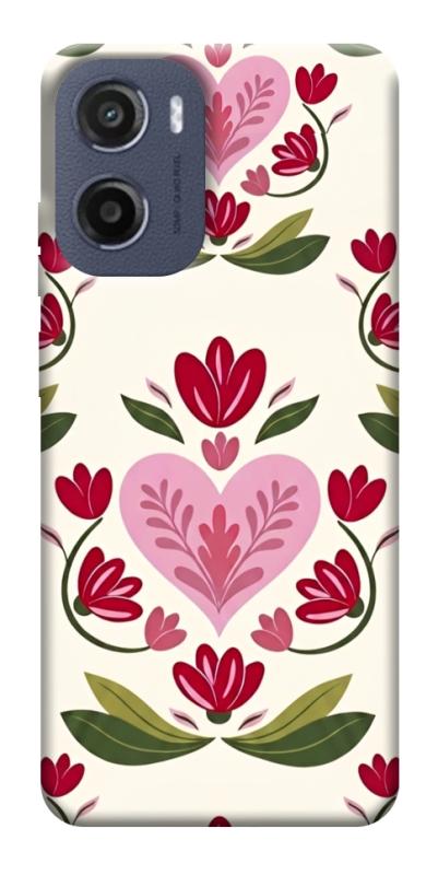 Чохол itsPrint Квіткова любов для Motorola Moto G05, love ukraine, купити оптом з доставкою
