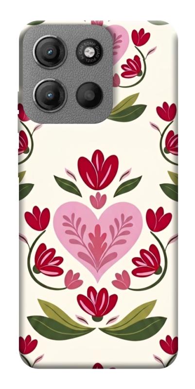 Чохол itsPrint Квіткова любов для Motorola Moto G15 4G, love ukraine, купити оптом з доставкою