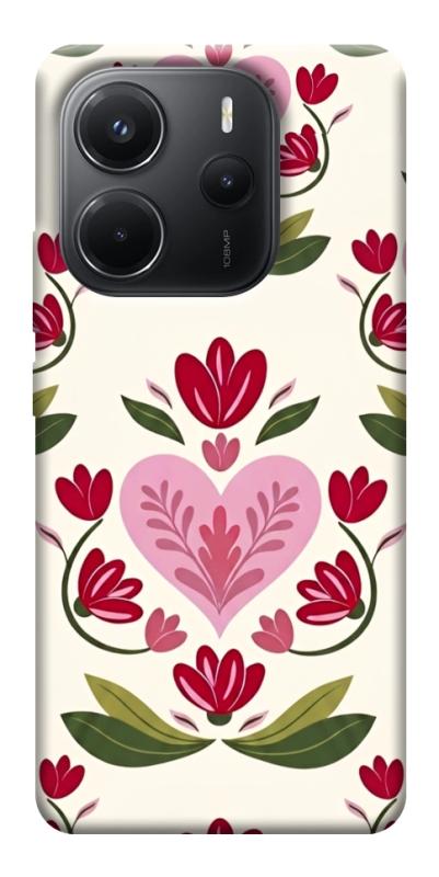 Чохол itsPrint Квіткова любов для Xiaomi Redmi Note 14 4G (Europe version), love ukraine, купити оптом з доставкою