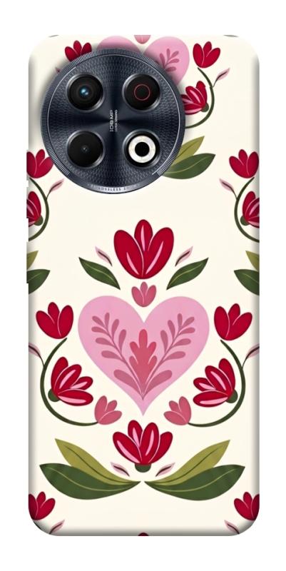 Чехол itsPrint Квіткова любов для TECNO Spark 30 Pro (KL7), love ukraine, купить оптом с доставкой