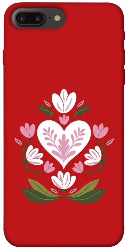 Чохол itsPrint Квітуче серце для Apple iPhone 7 plus / 8 plus (5.5"), love ukraine, купити оптом з доставкою