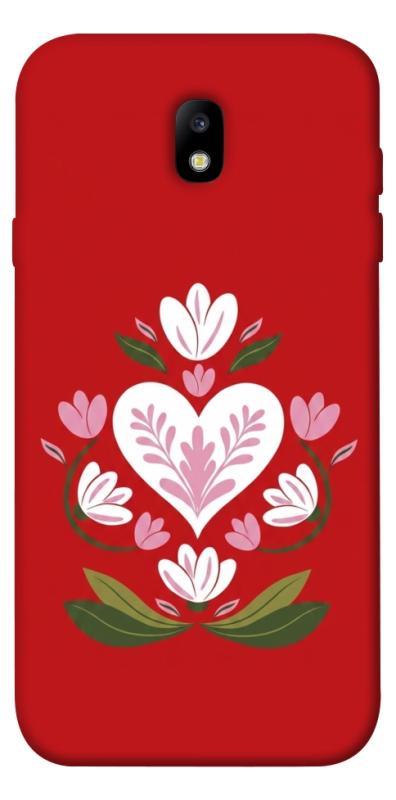 Чехол itsPrint Квітуче серце для Samsung J730 Galaxy J7 (2017), love ukraine, купить оптом с доставкой