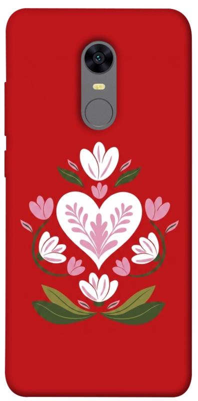 Чехол itsPrint Квітуче серце для Xiaomi Redmi 5 Plus / Redmi Note 5 (Single Camera), love ukraine, купить оптом с доставкой