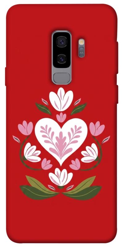 Чехол itsPrint Квітуче серце для Samsung Galaxy S9+, love ukraine, купить оптом с доставкой