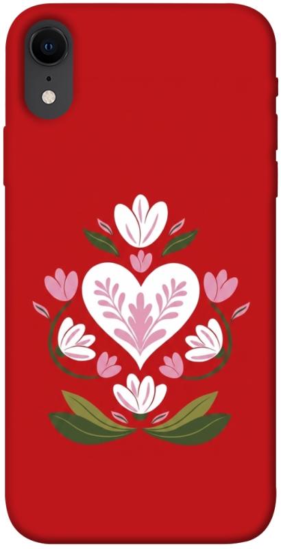 Чехол itsPrint Квітуче серце для Apple iPhone XR (6.1"), love ukraine, купить оптом с доставкой