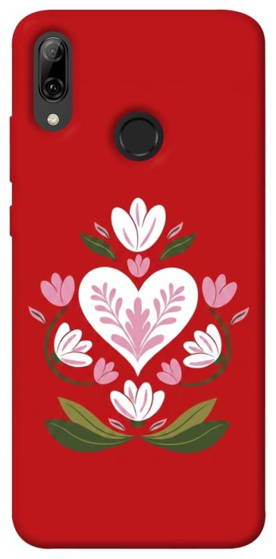 Чохол itsPrint Квітуче серце для Huawei P Smart (2019), love ukraine, купити оптом з доставкою