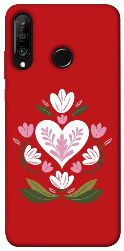 Чохол itsPrint Квітуче серце для Huawei P30 lite, love ukraine, купити оптом з доставкою