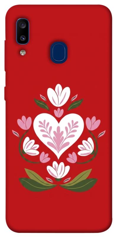 Чехол itsPrint Квітуче серце для Samsung Galaxy A20 / A30, love ukraine, купить оптом с доставкой