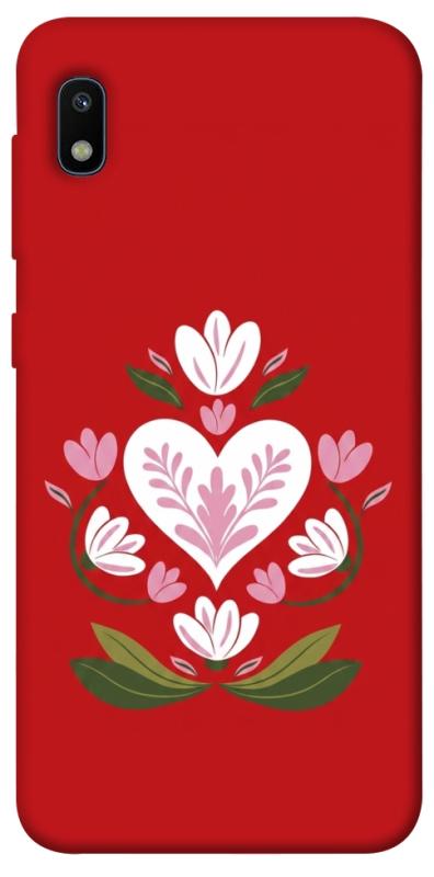 Чохол itsPrint Квітуче серце для Samsung Galaxy A10 (A105F), love ukraine, купити оптом з доставкою