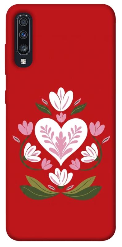 Чехол itsPrint Квітуче серце для Samsung Galaxy A70 (A705F), love ukraine, купить оптом с доставкой