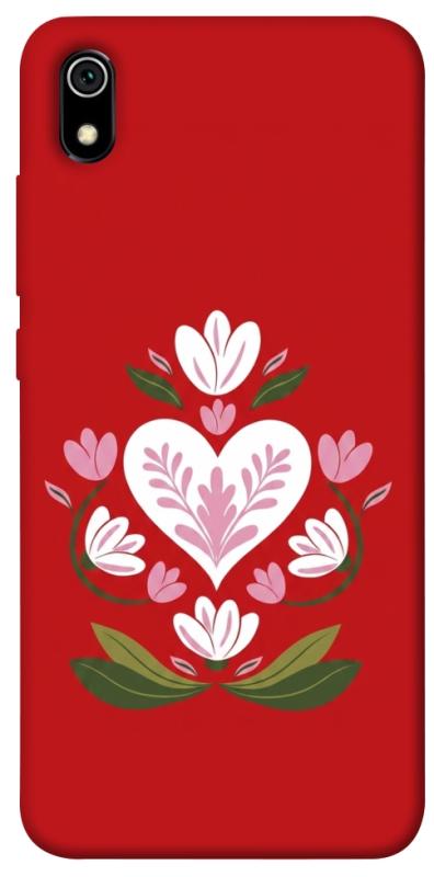 Чохол itsPrint Квітуче серце для Xiaomi Redmi 7A, love ukraine, купити оптом з доставкою