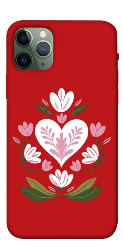 Чехол itsPrint Квітуче серце для Apple iPhone 11 Pro (5.8"), love ukraine, купить оптом с доставкой
