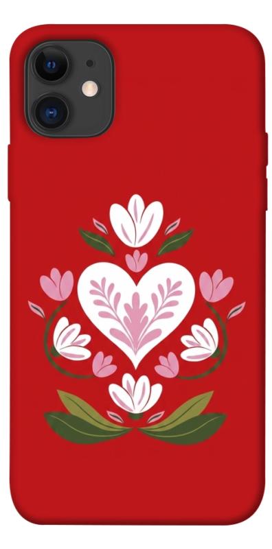 Чехол itsPrint Квітуче серце для Apple iPhone 11 (6.1"), love ukraine, купить оптом с доставкой