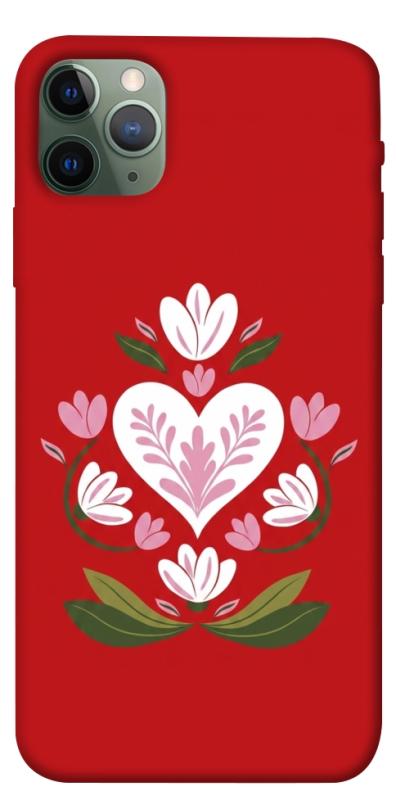 Чехол itsPrint Квітуче серце для Apple iPhone 11 Pro Max (6.5"), love ukraine, купить оптом с доставкой