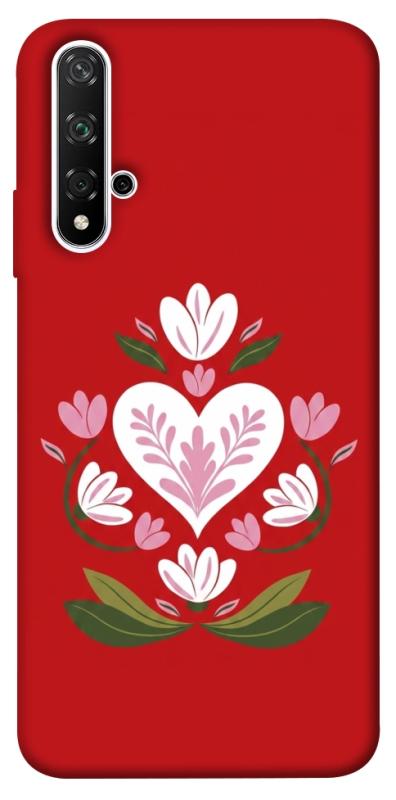 Чехол itsPrint Квітуче серце для Huawei Honor 20 / Nova 5T, love ukraine, купить оптом с доставкой