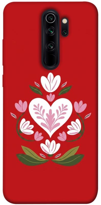 Чохол itsPrint Квітуче серце для Xiaomi Redmi Note 8 Pro, love ukraine, купити оптом з доставкою