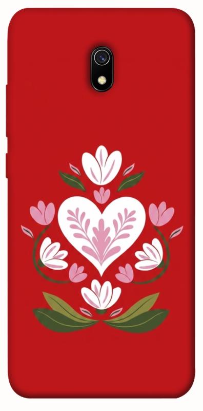 Чохол itsPrint Квітуче серце для Xiaomi Redmi 8a, love ukraine, купити оптом з доставкою