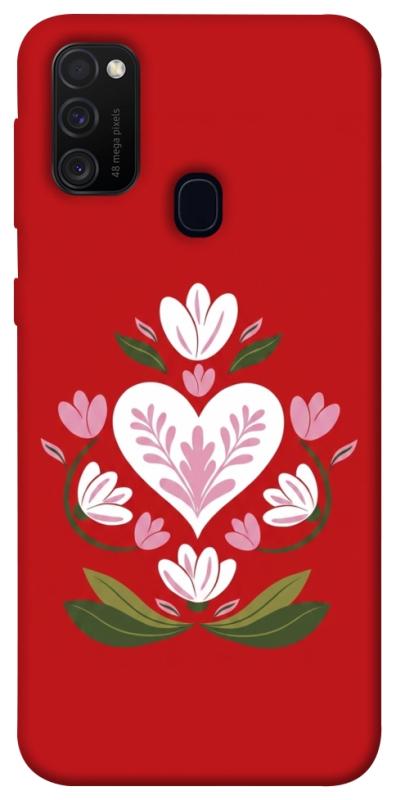 Чехол itsPrint Квітуче серце для Samsung Galaxy M30s / M21, love ukraine, купить оптом с доставкой