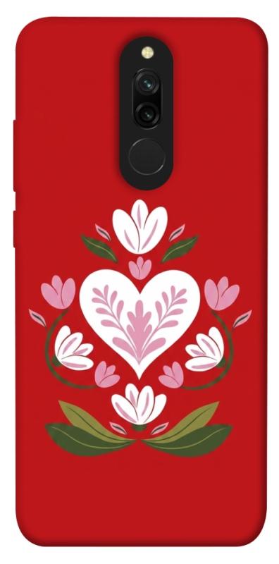 Чохол itsPrint Квітуче серце для Xiaomi Redmi 8, love ukraine, купити оптом з доставкою