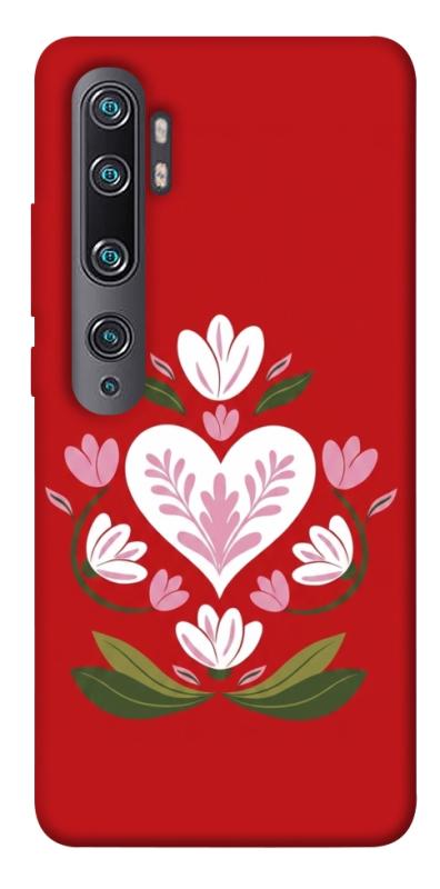 Чохол itsPrint Квітуче серце для Xiaomi Mi Note 10 / Note 10 Pro / Mi CC9 Pro, love ukraine, купити оптом з доставкою