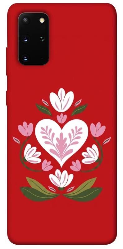 Чохол itsPrint Квітуче серце для Samsung Galaxy S20+, love ukraine, купити оптом з доставкою