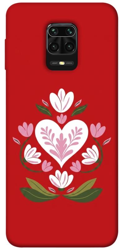 Чохол itsPrint Квітуче серце для Xiaomi Redmi Note 9s / Note 9 Pro / Note 9 Pro Max, love ukraine, купити оптом з доставкою