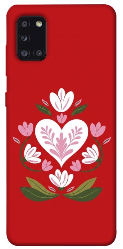Чохол itsPrint Квітуче серце для Samsung Galaxy A31, love ukraine, купити оптом з доставкою