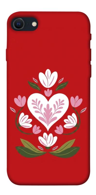 Чехол itsPrint Квітуче серце для Apple iPhone SE (2020), love ukraine, купить оптом с доставкой